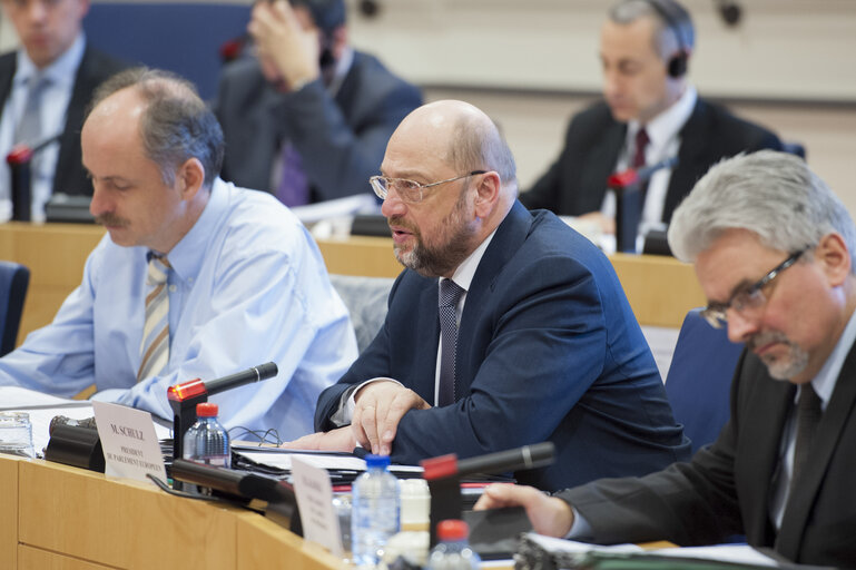 Fotografie 5: Conference of Presidents with an intervention by members of the Parliamentary Assembly of the Council of Europe.