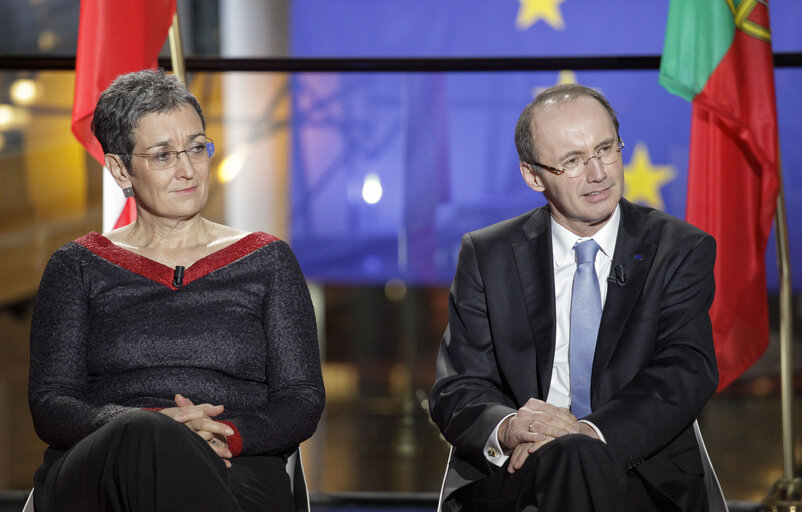 TV Recording with Othmar KARAS