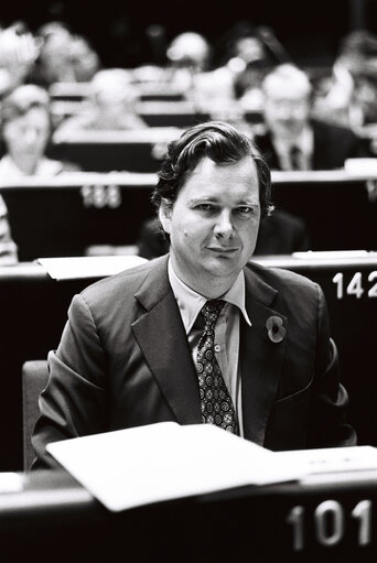 Valokuva 9: The MEP Lord Nicholas BETHELL during a session in Strasbourg in November 1979.