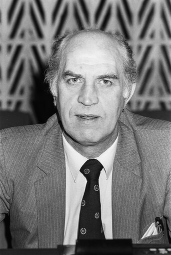 MEP Michael GALLAGHER during a session in Strasbourg in March 1984.