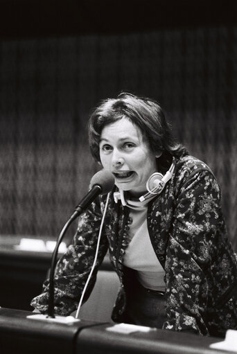 Снимка 4: The MEP Lieselotte SEIBEL-EMMERLING during a session in Strasbourg in January 1980.