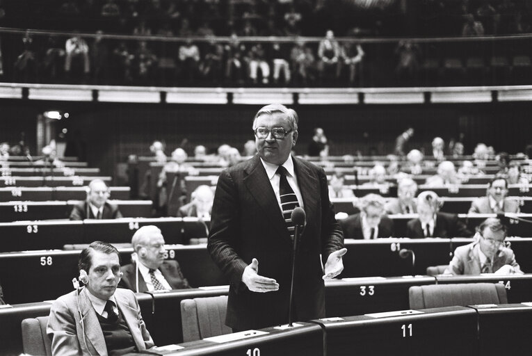 Foto 4: The MEP Egon Alfred KLEPSCH during a session in Strasbourg on November 1979.