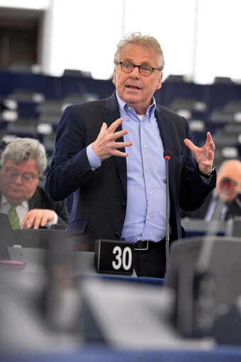 Foto 7: Last speech of Daniel COHN-BENDIT in Plenary session week 16 2014 in Strasbourg