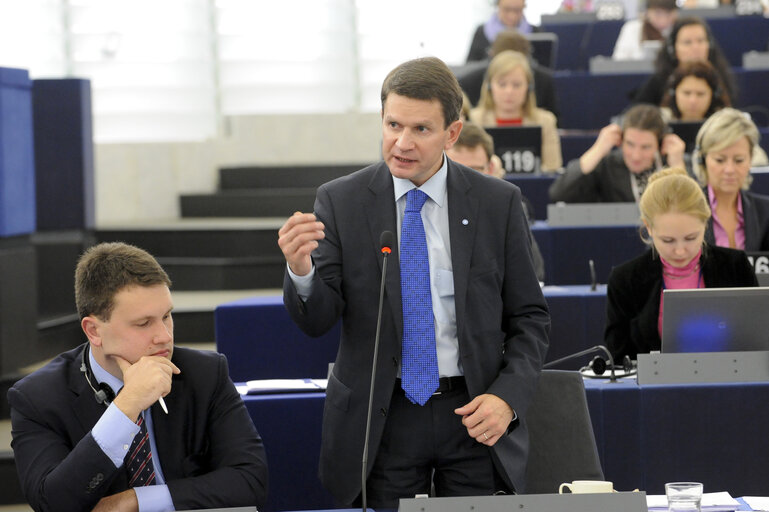 Fotografie 20: Preparations for the European Council meeting (24-25 October 2013)  Council and Commission statements during plenary session week 43 2013 in Strasbourg