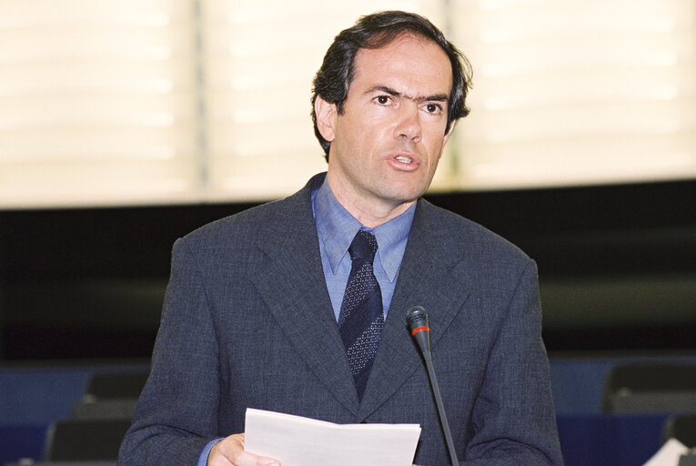 Fotó 1: MEP Sergio MARQUES takes part in a plenary session in Strasbourg