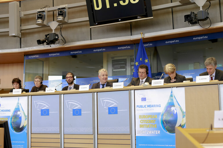 Zdjęcie 16: ENVI DEVE IMCO PETI -  Hearing on the European  Citizens' Initiative   Right2Water