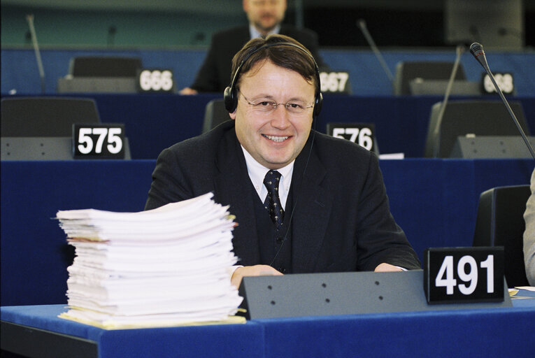 Fotografie 1: MEP Paul RUBIG at the European Parliament in Strasbourg