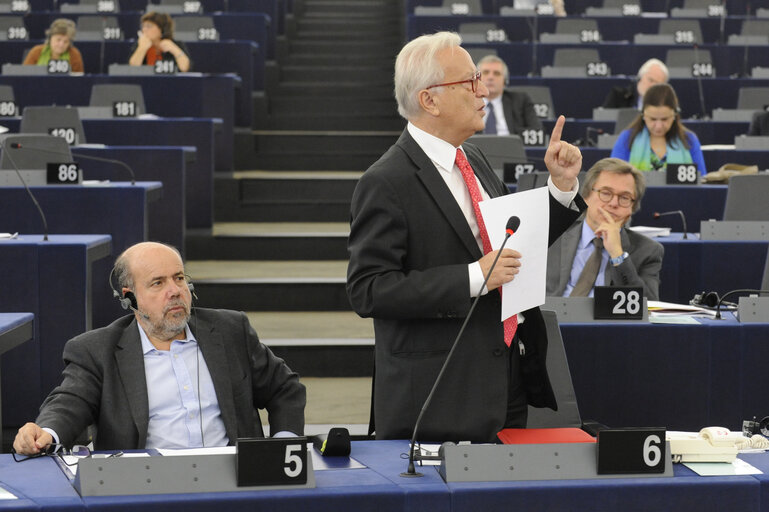 Fotografie 13: Preparations for the European Council meeting (24-25 October 2013)  Council and Commission statements during plenary session week 43 2013 in Strasbourg