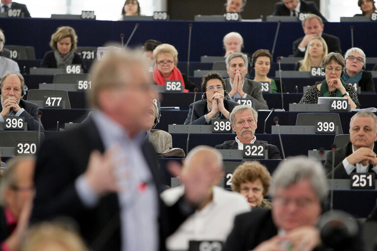 Foto 3: Last speech of Daniel COHN-BENDIT in Plenary session week 16 2014 in Strasbourg