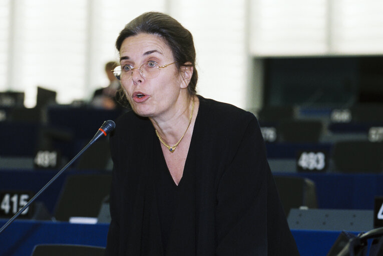 Nuotrauka 2: MEP Marie-Therese HERMANGE in the hemicycle in Strasbourg