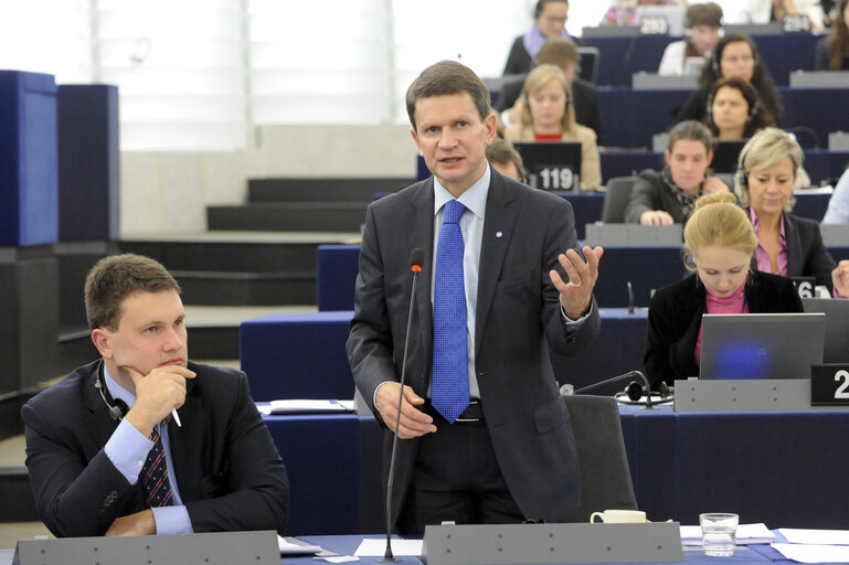 Fotografie 21: Preparations for the European Council meeting (24-25 October 2013)  Council and Commission statements during plenary session week 43 2013 in Strasbourg