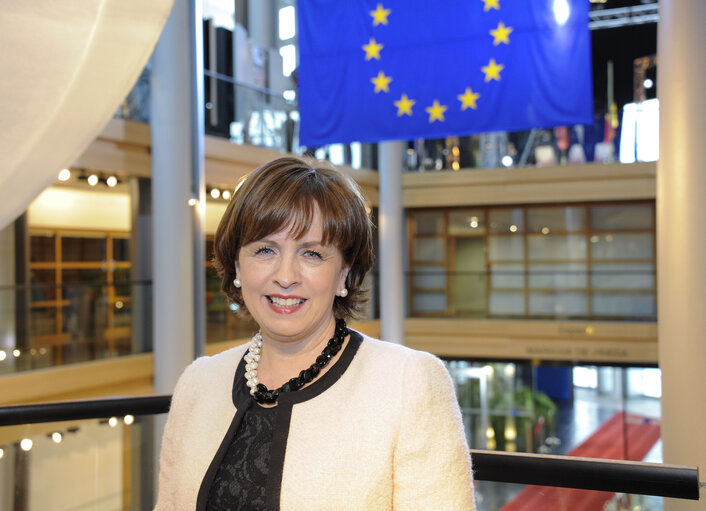 Fotografija 1: MEP Diane DODDS at the European Parliament in Strasbourg