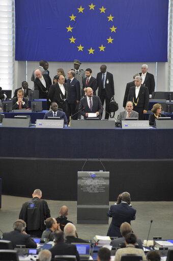 Foto 13: Official Visit of the President of Senegal to the European Parliament in Strasbourg