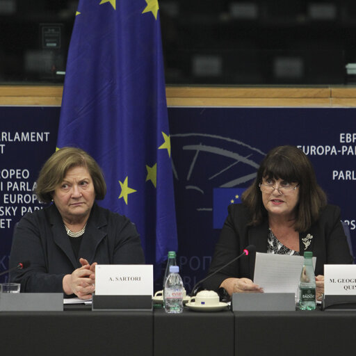 Nuotrauka 1: ITRE Committee meeting - Visit of Maire GEOGHEGAN-QUINN, EC Commissioner for Research, Innovation and Science, on the 'Innovation Investment Package, comprising Article 187 and Article 185 proposals