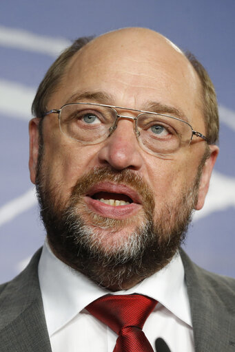 Suriet 12: Joint press point on Monitoring Ukraine by Martin SCHULZ, EP President, former EP President and former Polish President