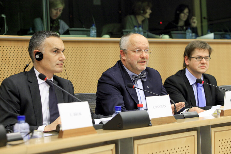 Fotografi 7: Subcommittee on Security and Defence. Discussion with  the minister of Defence of Lithuania