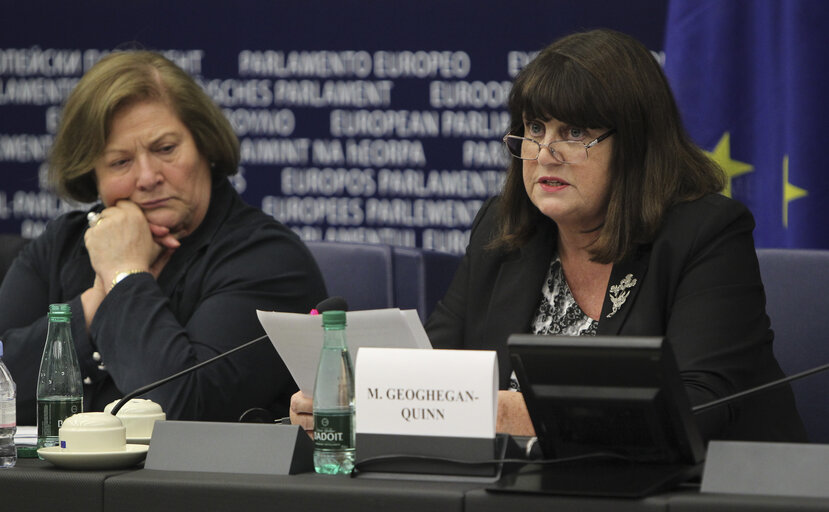 Nuotrauka 7: ITRE Committee meeting - Visit of Maire GEOGHEGAN-QUINN, EC Commissioner for Research, Innovation and Science, on the 'Innovation Investment Package, comprising Article 187 and Article 185 proposals