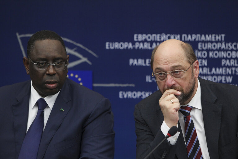 Fotó 19: Joint press conference of the President of Senegal