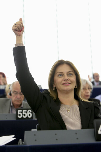 Fotó 1: Monika FLASIKOVA BENOVA during Plenary assembly in Strasbourg week 37 2013