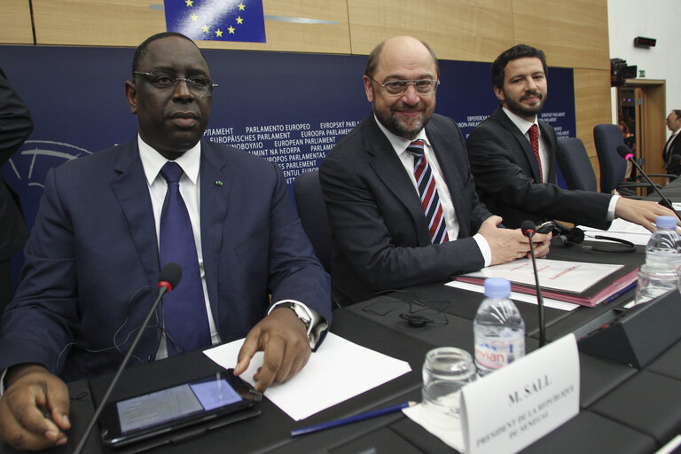 Fotografia 21: Joint press conference of the President of Senegal