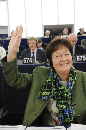 Fotagrafa 2: Elisabeth JEGGLE during Plenary session week 41 2013 in Strasbourg