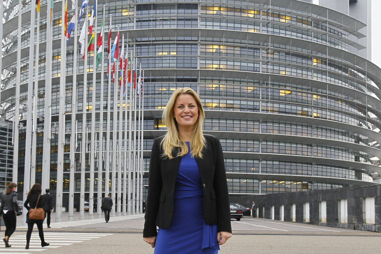 Photo 13: MEP Emma McCLARKIN at the European Parliament in Strasbourg