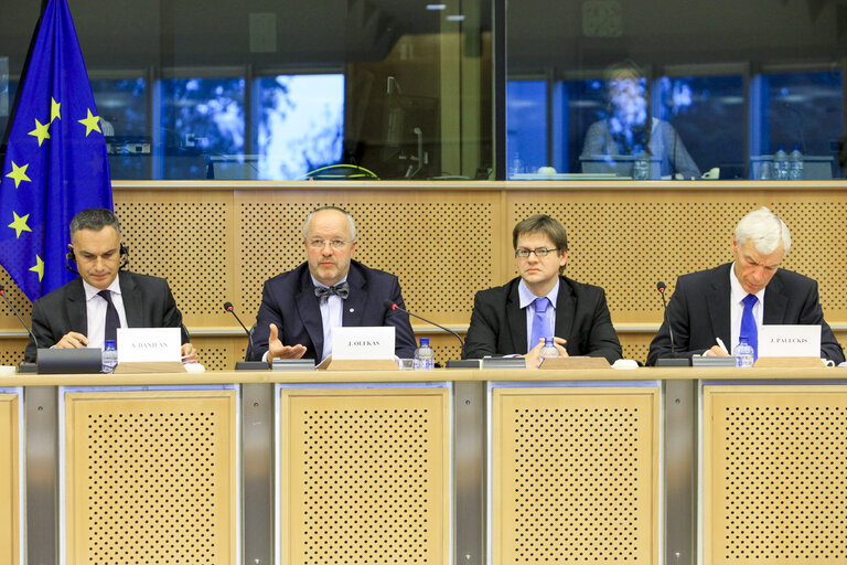 Fotografi 6: Subcommittee on Security and Defence. Discussion with  the minister of Defence of Lithuania