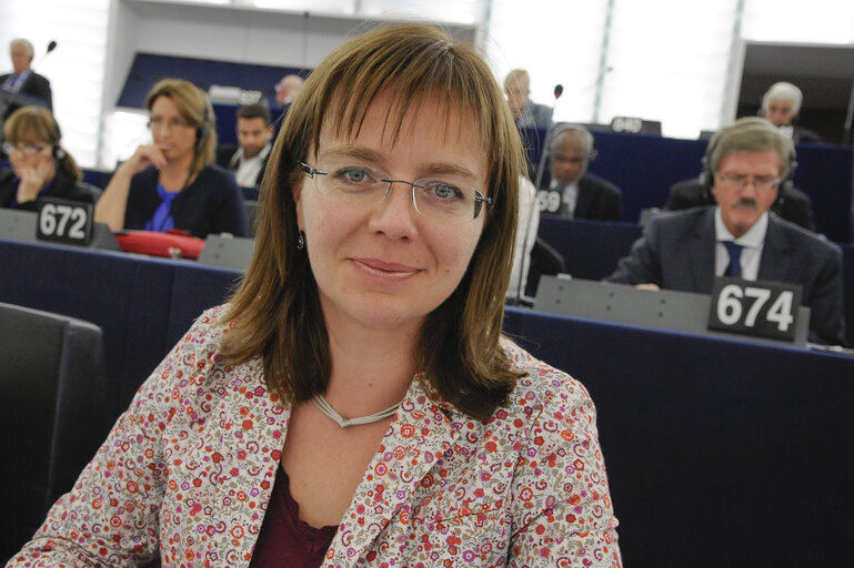 Billede 2: Sidonia JEDRZEJEWSKA during Plenary session week 41 2013 in Strasbourg