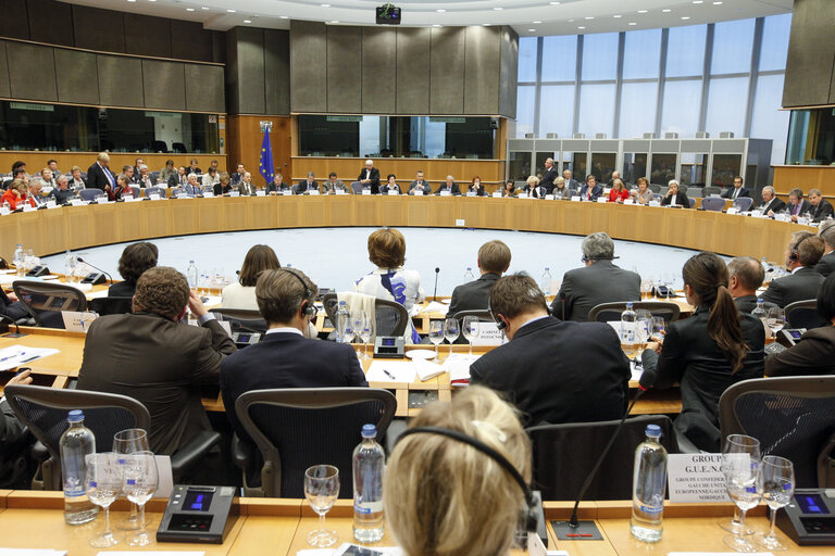 Снимка 10: Meeting of the Conference of the Committee Chairs and of the College of Commissioners