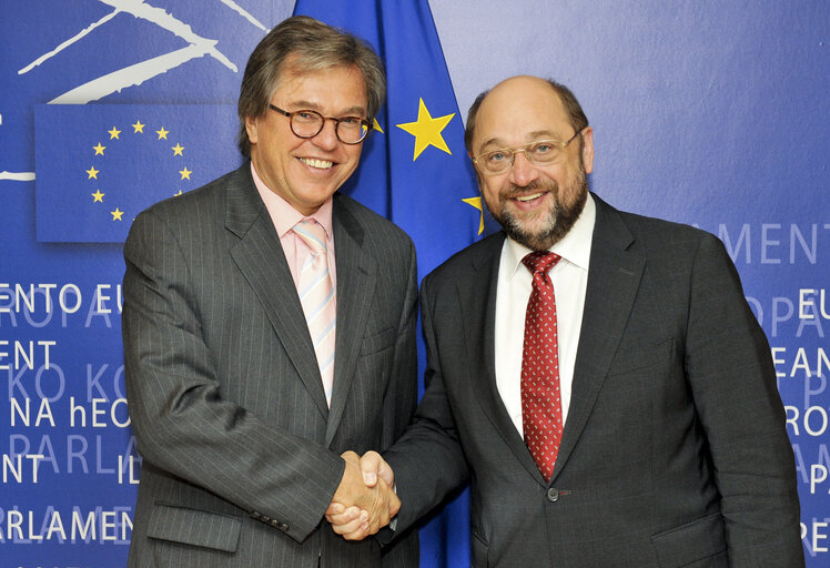 Fotografie 2: Martin SCHULZ EP President meets with MEP Libor ROUCEK