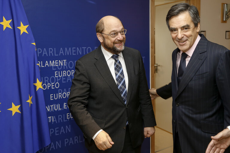 Martin SCHULZ - EP President meets with Fran?ßois FILLON, former Prime Minister of France