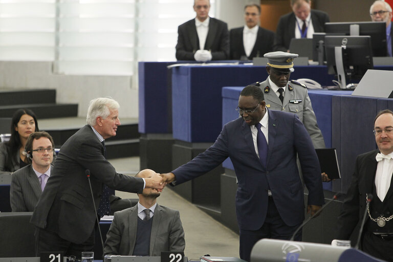 Fotagrafa 20: Official Visit of the President of Senegal to the European Parliament in Strasbourg