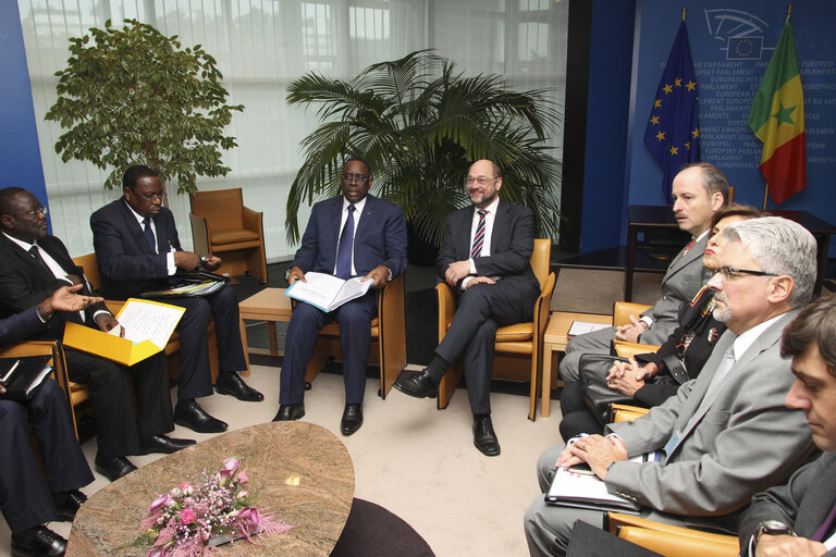 Fotó 1: Official Visit of the President of Senegal to the European Parliament in Strasbourg