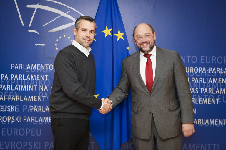 Fotagrafa 2: Martin SCHULZ EP President meets with MEP Alexander ALVARO