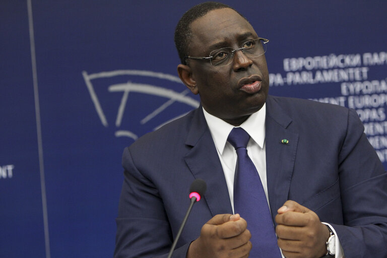 Fotó 10: Joint press conference of the President of Senegal