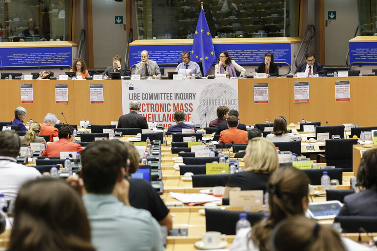 Photo 10: LIBE committee meeting. Inquiry on Electronic Mass Surveillance of EU Citizens