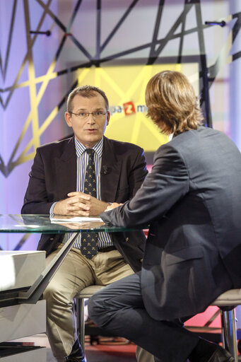 Fotografia 11: Interview with Edvard KOZUSNIK and Czech Ambassador Extraordinary and Plenipotentiary to NATO