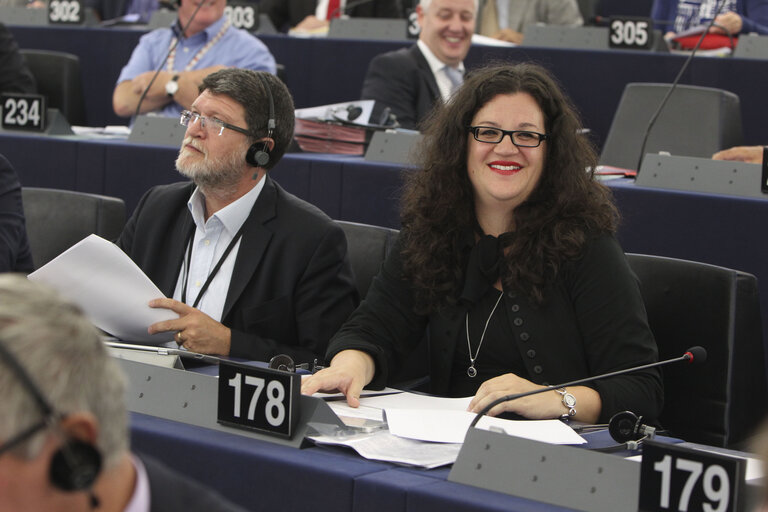 Fotó 2: Mojca KLEVA KEKUS in plenary in Strasbourg, week 37 2013