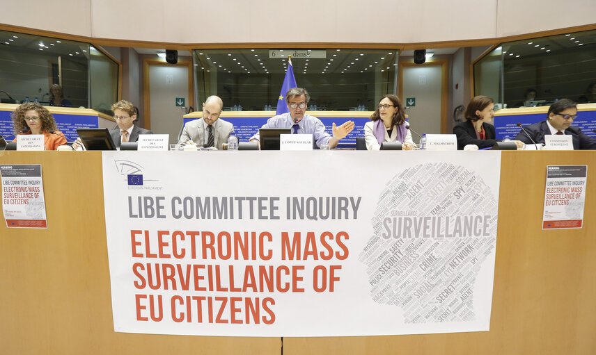 Photo 29: LIBE committee meeting. Inquiry on Electronic Mass Surveillance of EU Citizens