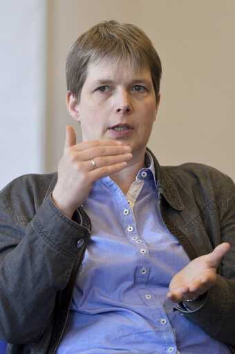 Fotografija 11: Britta REIMERS meets with a group of yound German Liberals