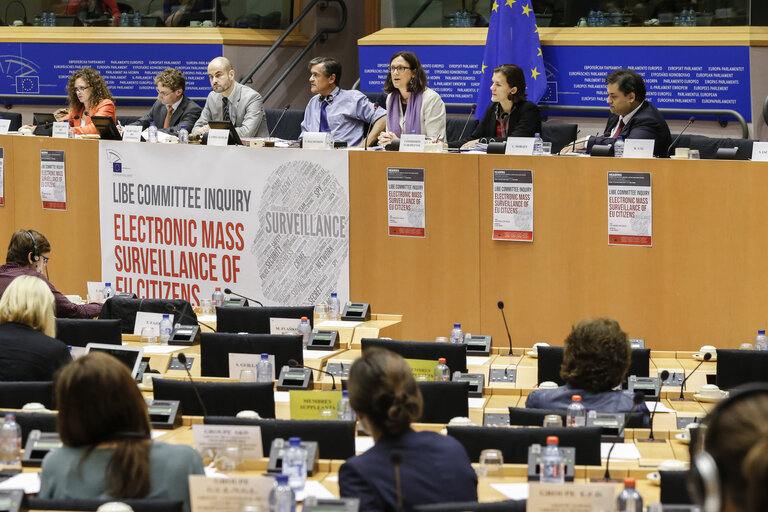 Photo 12: LIBE committee meeting. Inquiry on Electronic Mass Surveillance of EU Citizens