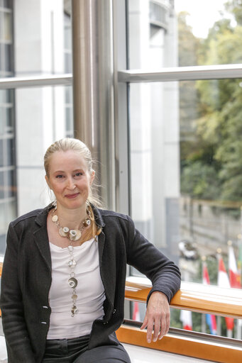 MEP Judith MERKIES in the European Parliament in Brussels