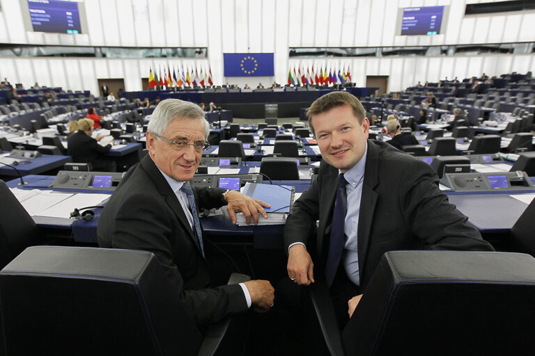 Fotografi 2: Martin KASTLER  and Albert DESS negotiating on biodiversity in EU