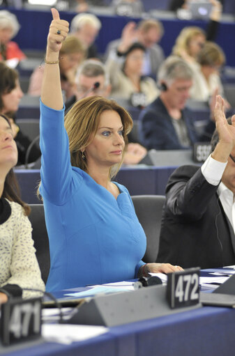 Fotografi 5: Monika FLASIKOVA BENOVA during Plenary session in Strasbourg, week 37 2013