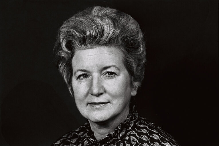 Portrait of the MEP Beate Ann BROOKES.