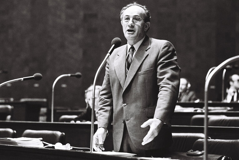 The delegue  Michel COINTAT during a session in Luxembourg on December 1978.