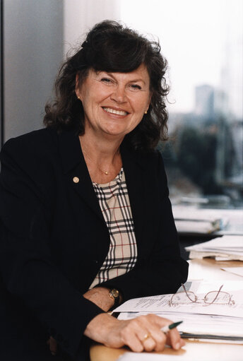 Valokuva 6: Portrait of Charlotte CEDERSCHIOLD at the EP in Brussels.