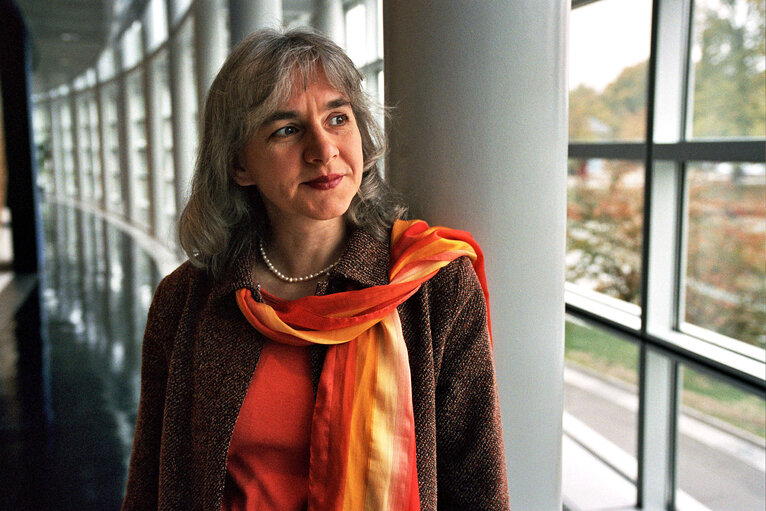 Foto 2: MEP Elisabeth SCHROEDTER at the EP in Strasbourg.