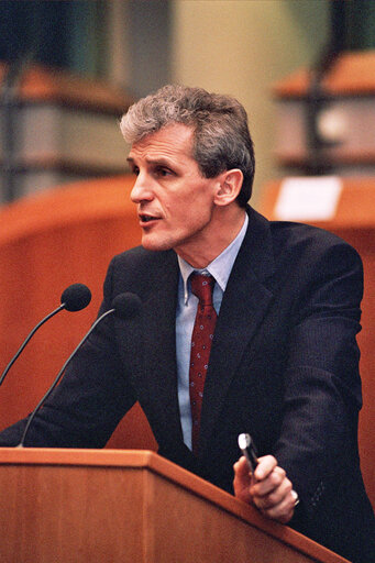 Yearly Conference of the STOA (Scientific and Technological Options Assessment) in presence of Wolfgang KETTERLE, German scientist, 2001 Nobel Prize laureate in Physics