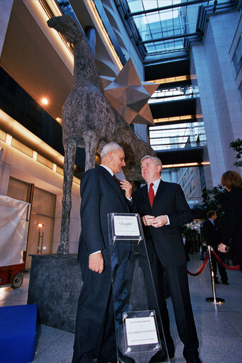 Fotografia 6: EP President and President of Italian Senate, inaugurate the sculpture Zenith in the ASP building